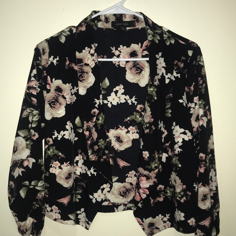 Flowered blazer